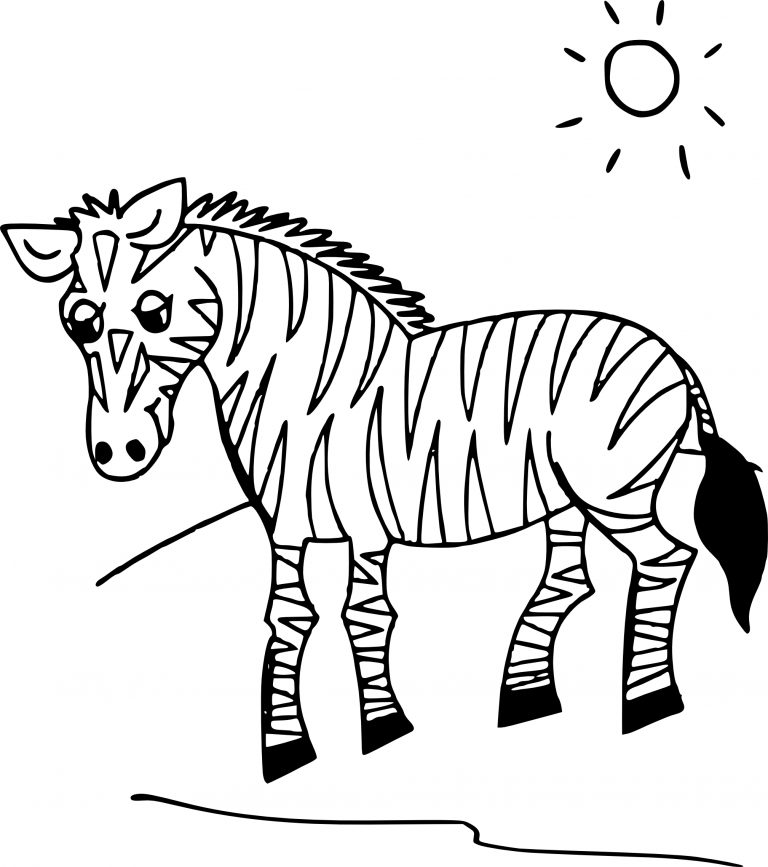 Disegno Di Zebra Da Colorare Pagine Da Colorare Gratis