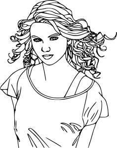 coloriage selena gomez gratuit