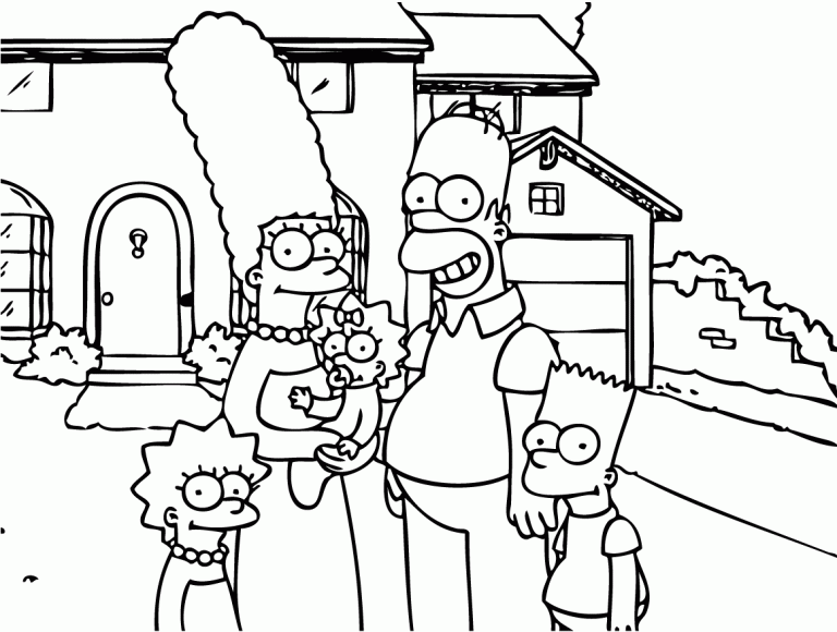 Disegno Di Simpson Simpson Da Colorare Pagine Da Colorare Gratis