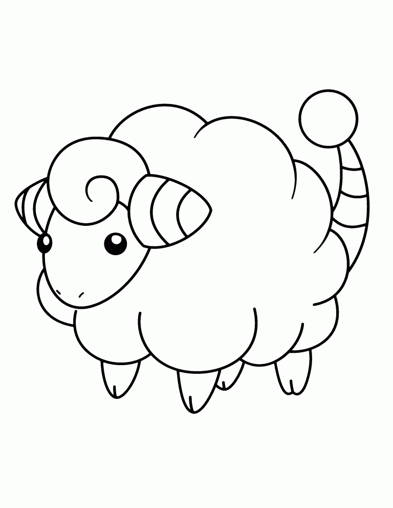 mareep coloring pages pokemon