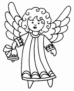 Little Angel From Heaven coloring page - free printable coloring pages ...