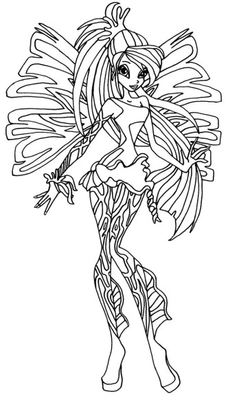 Bloom Sirenix Winx coloring page - free printable coloring pages on ...