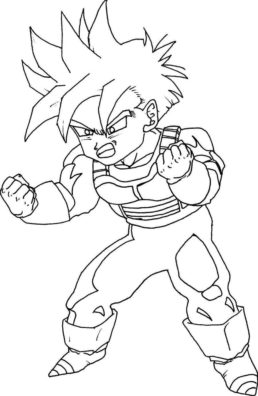 Gohan Dbz coloring page