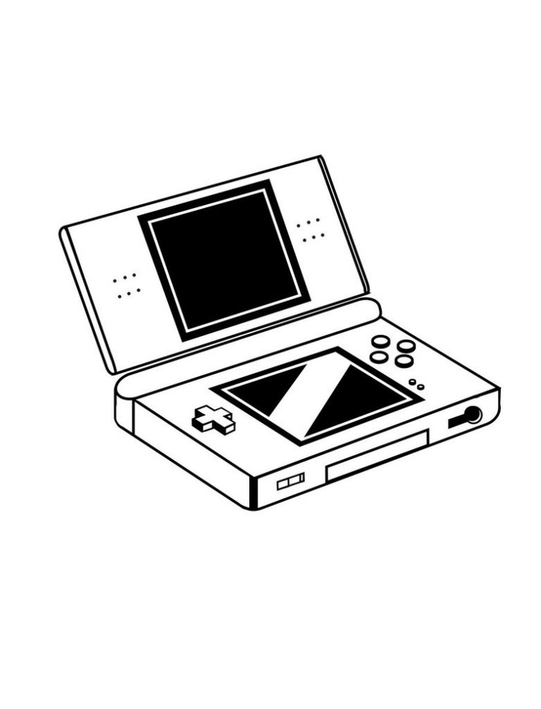 Nintendo Ds coloring page - free printable coloring pages on coloori.com