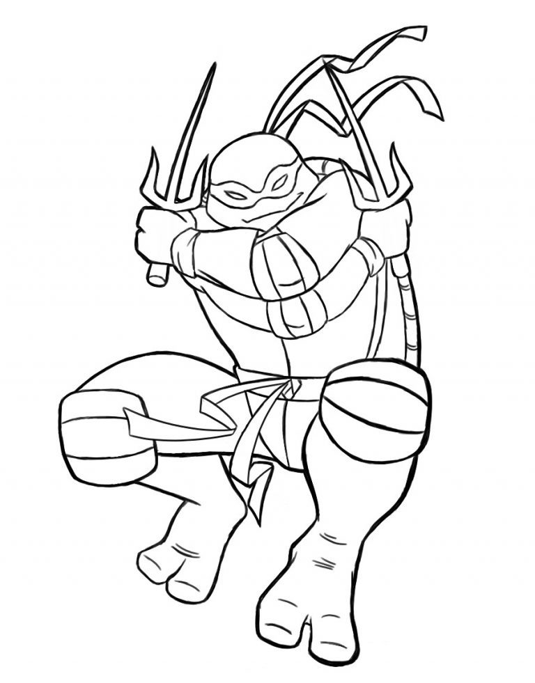 Raphael Ninja Turtle coloring page - free printable coloring pages on ...