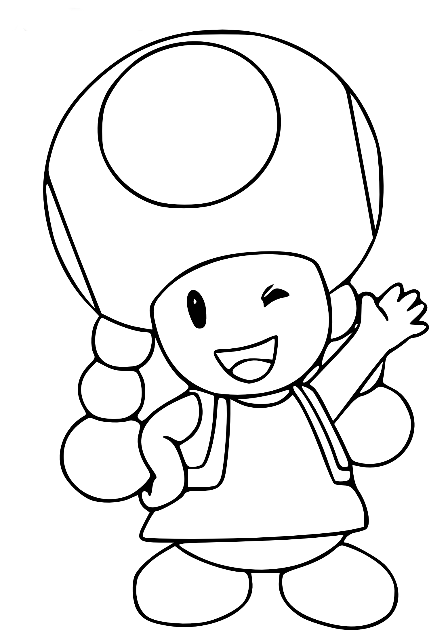 mario toadette coloring pages
