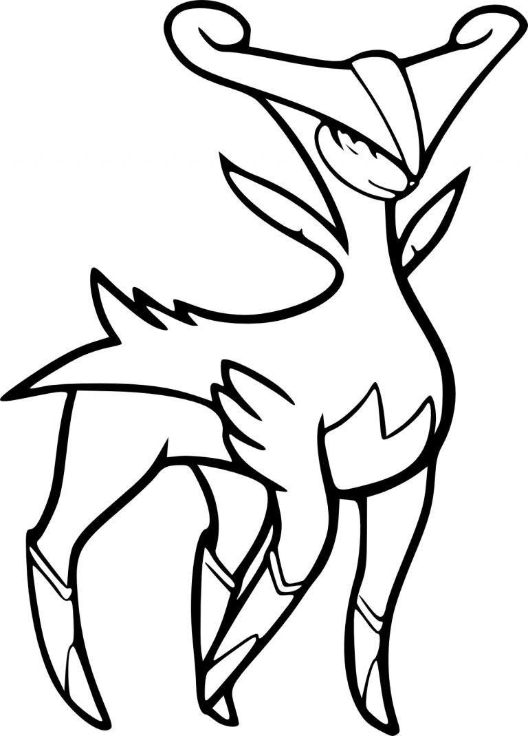 Pokemon Virizion coloring page - free printable coloring pages on ...