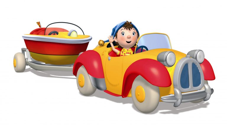 Noddy In His Car Coloring Page - Free Printable Coloring Pages On 