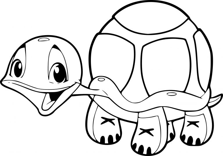 Baby Turtle Coloring Page - Free Printable Coloring Pages On Coloori.com