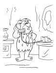 Fred Flintstone coloring page