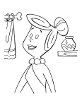 Wilma Flintstone coloring page