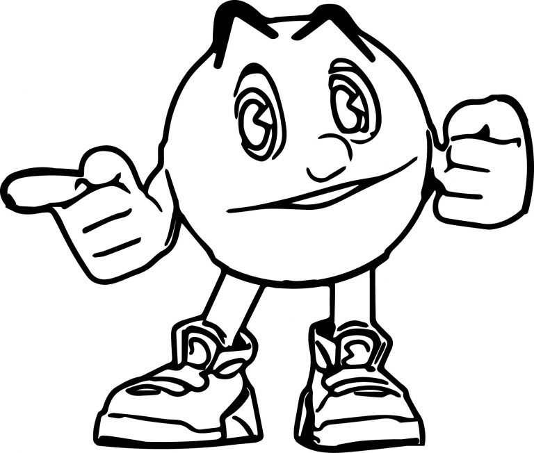 Free Pacman coloring page - free printable coloring pages on coloori.com