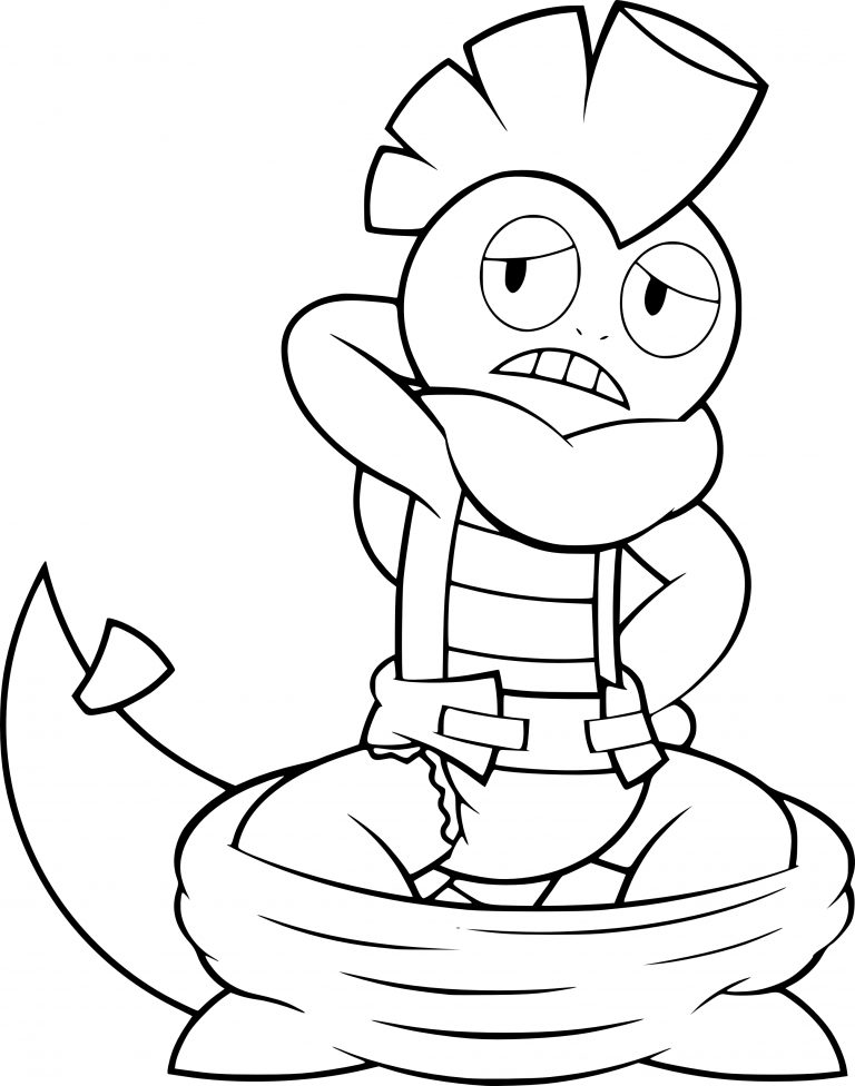 coloring pages scrafty pokemon