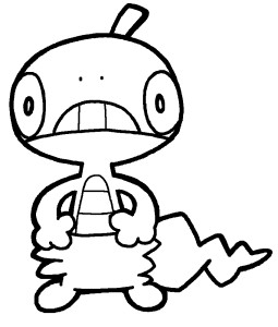 Scraggy Pokemon coloring page - free printable coloring pages on ...