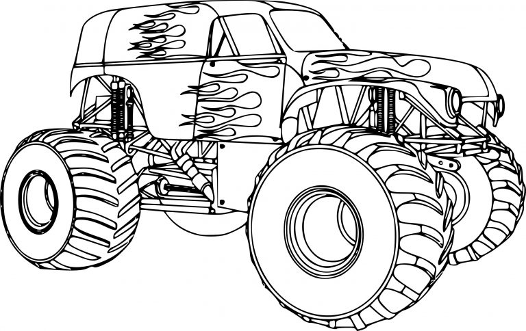 Bigfoot Car coloring page - free printable coloring pages on coloori.com