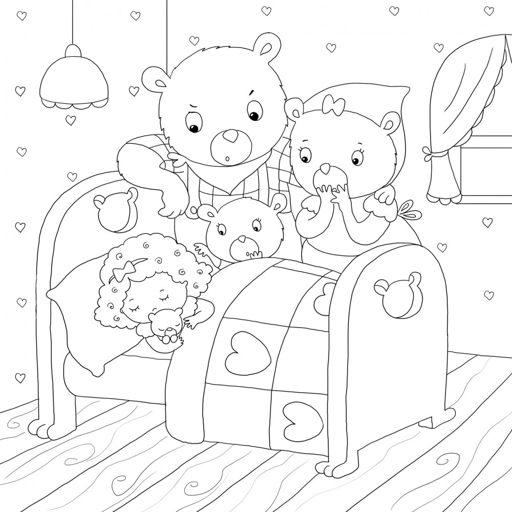Goldilocks The Three Bears Coloring Pages