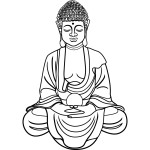 Buddha Statue coloring page