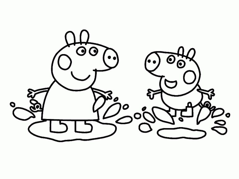 Coloriage Peppa Pig gratuit à imprimer