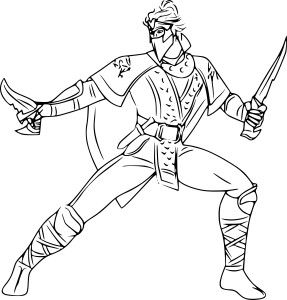 Rain Mortal Combat coloring page - free printable coloring pages on ...