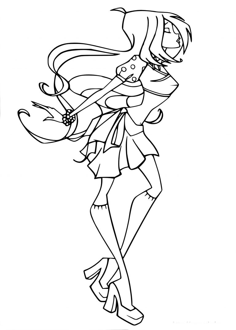 Bloom Winx Club coloring page - free printable coloring pages on ...