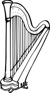 Harp coloring page - free printable coloring pages on coloori.com