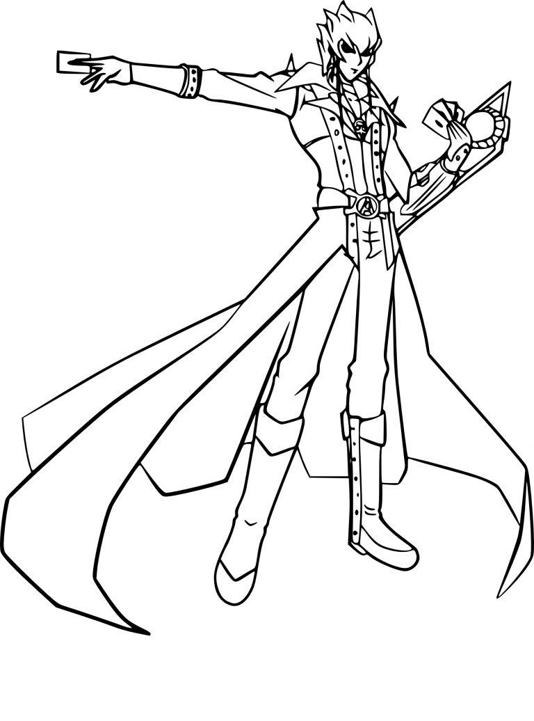 Jack Atlas Yu Gi Oh coloring page - free printable coloring pages on ...