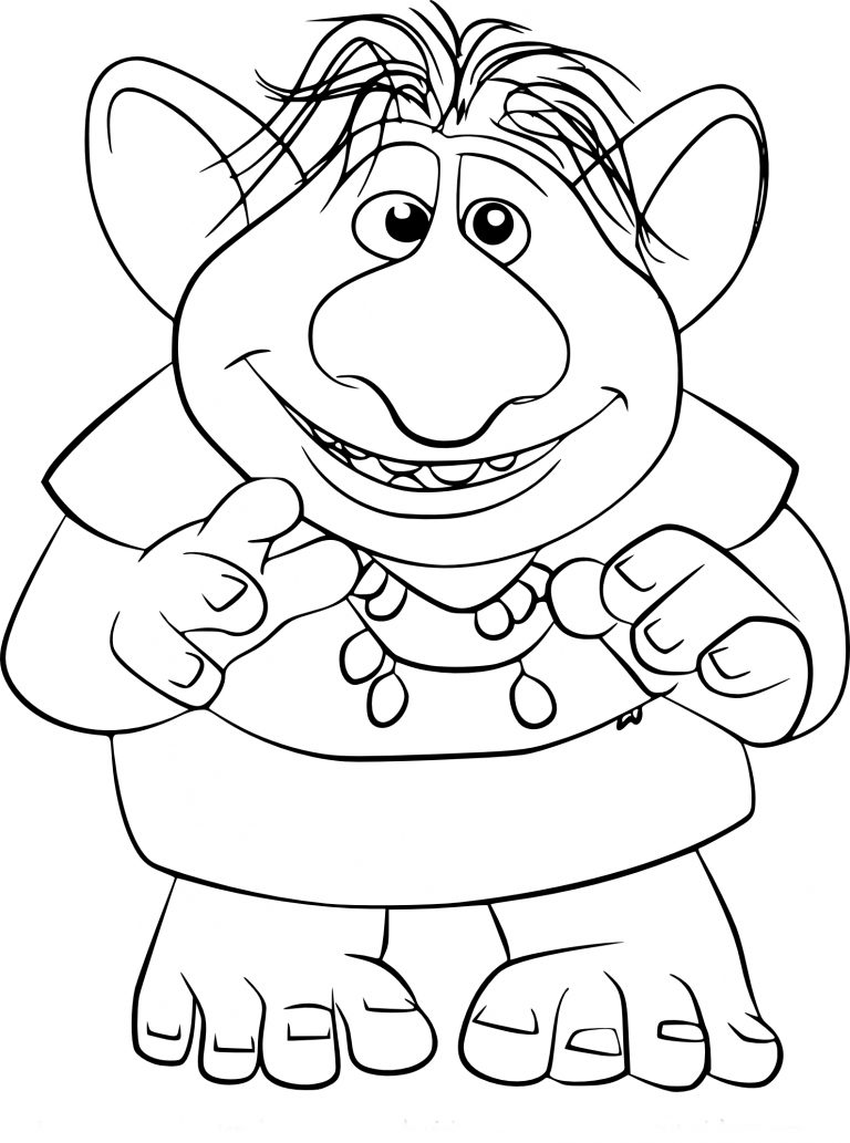 Bulda From Frozen coloring page - free printable coloring pages on ...