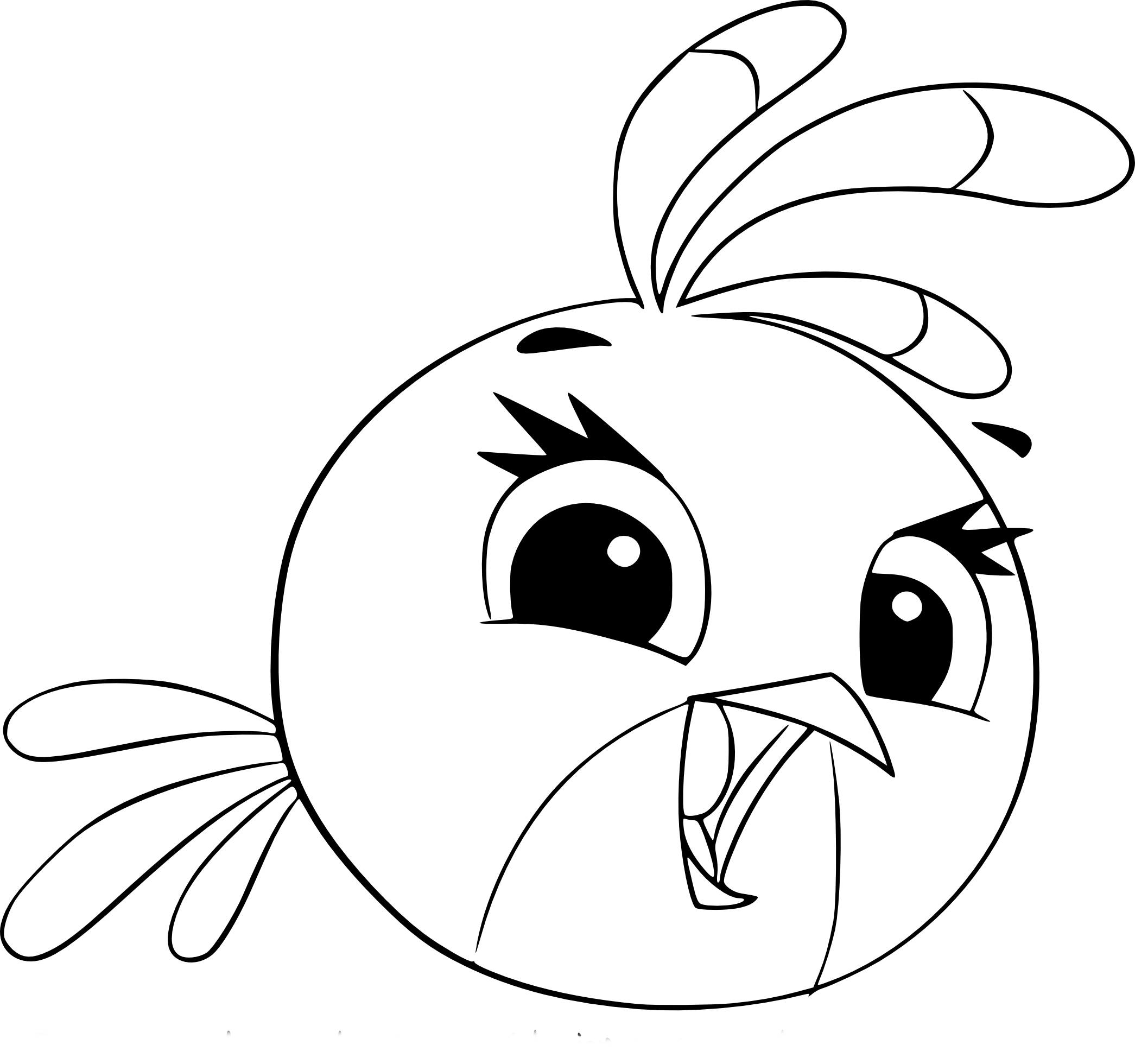 Angry Birds Stella Coloring Coloring Pages