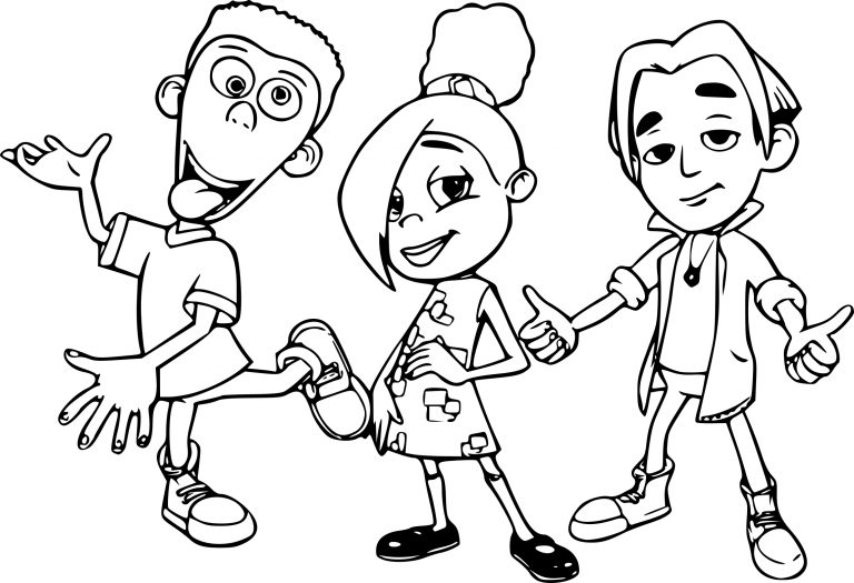 Friends Of Jimmy Neutron coloring page - free printable coloring pages ...