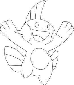 Marshtomp Pokemon coloring page - free printable coloring pages on ...