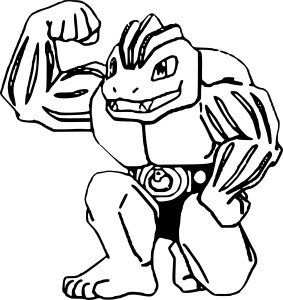 printable coloring pages machoke pokemon