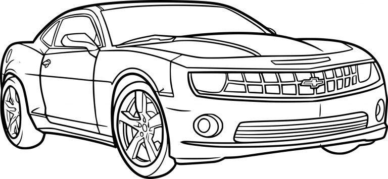 Camaro Car coloring page - free printable coloring pages on coloori.com