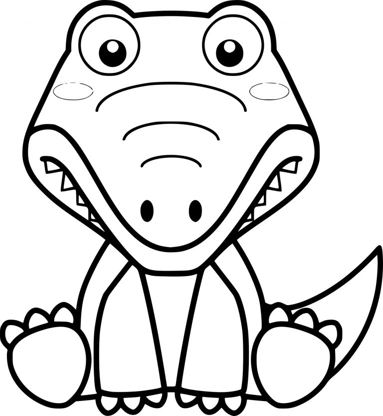 Baby Crocodile coloring page - free printable coloring pages on coloori.com
