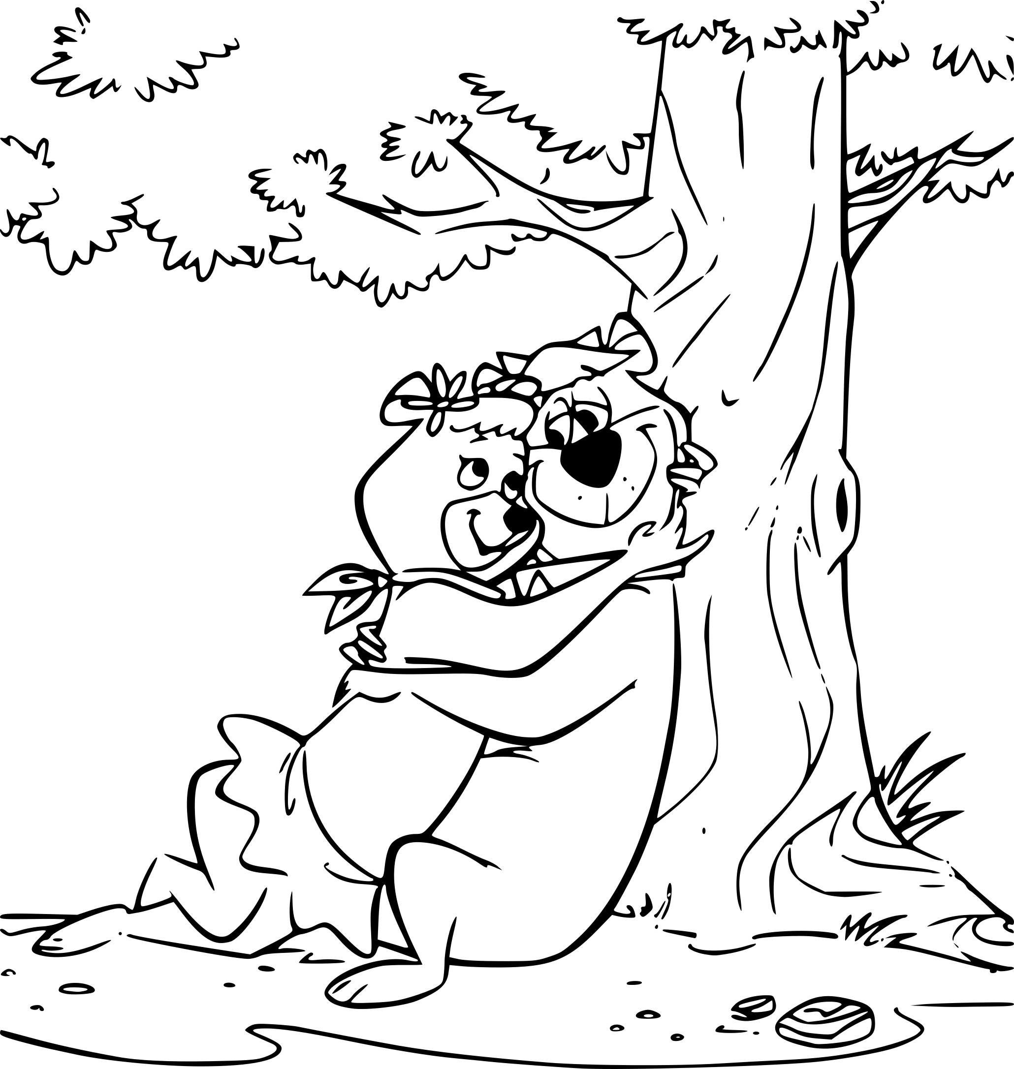 yogi bear coloring pages