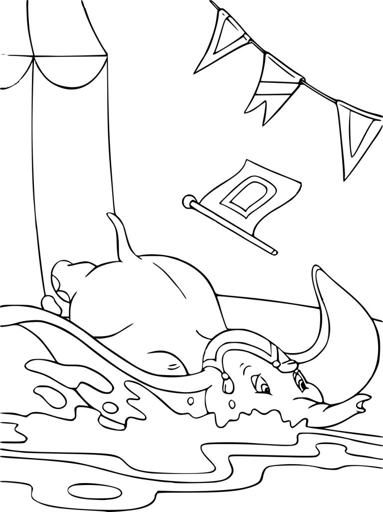 coloring the ringmaster pages dumbo