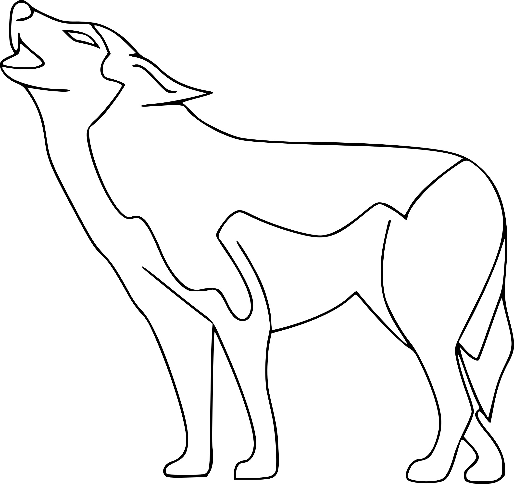 Coloriagegullifrcoloriages Animauxloups Loup Dessin Loup | Images and ...