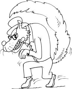 Bad Wolf coloring page - free printable coloring pages on coloori.com