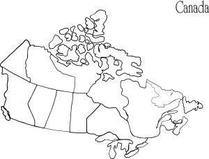 Map Of Canada coloring page - free printable coloring pages on coloori.com