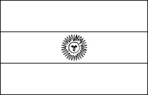 Argentina Flag coloring page - free printable coloring pages on coloori.com