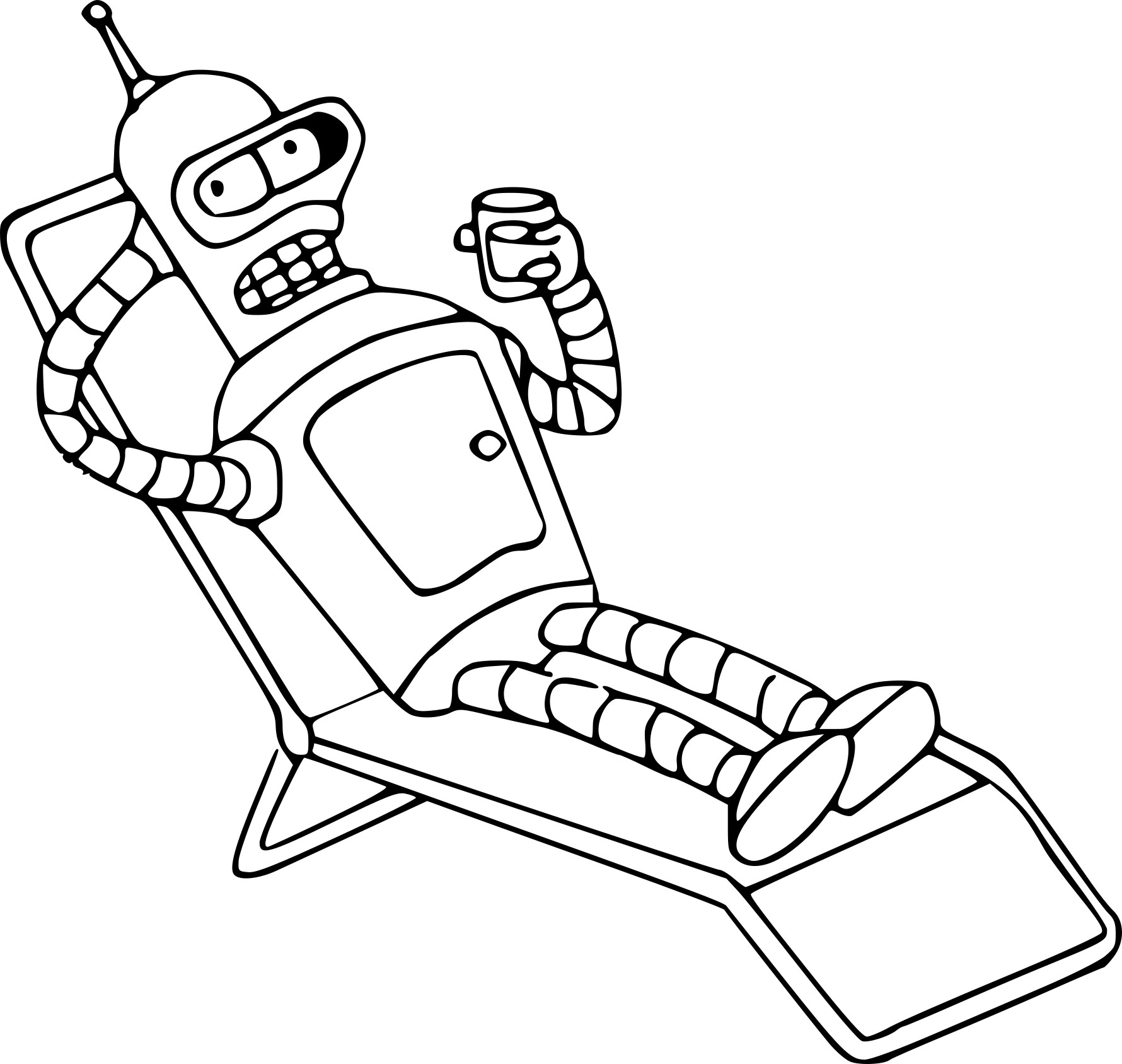 Bender Coloring Pages