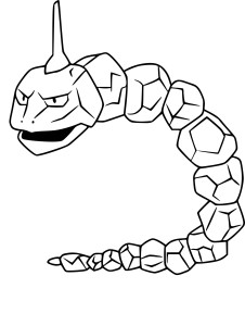 Coloriage Onix Pokemon Go à imprimer