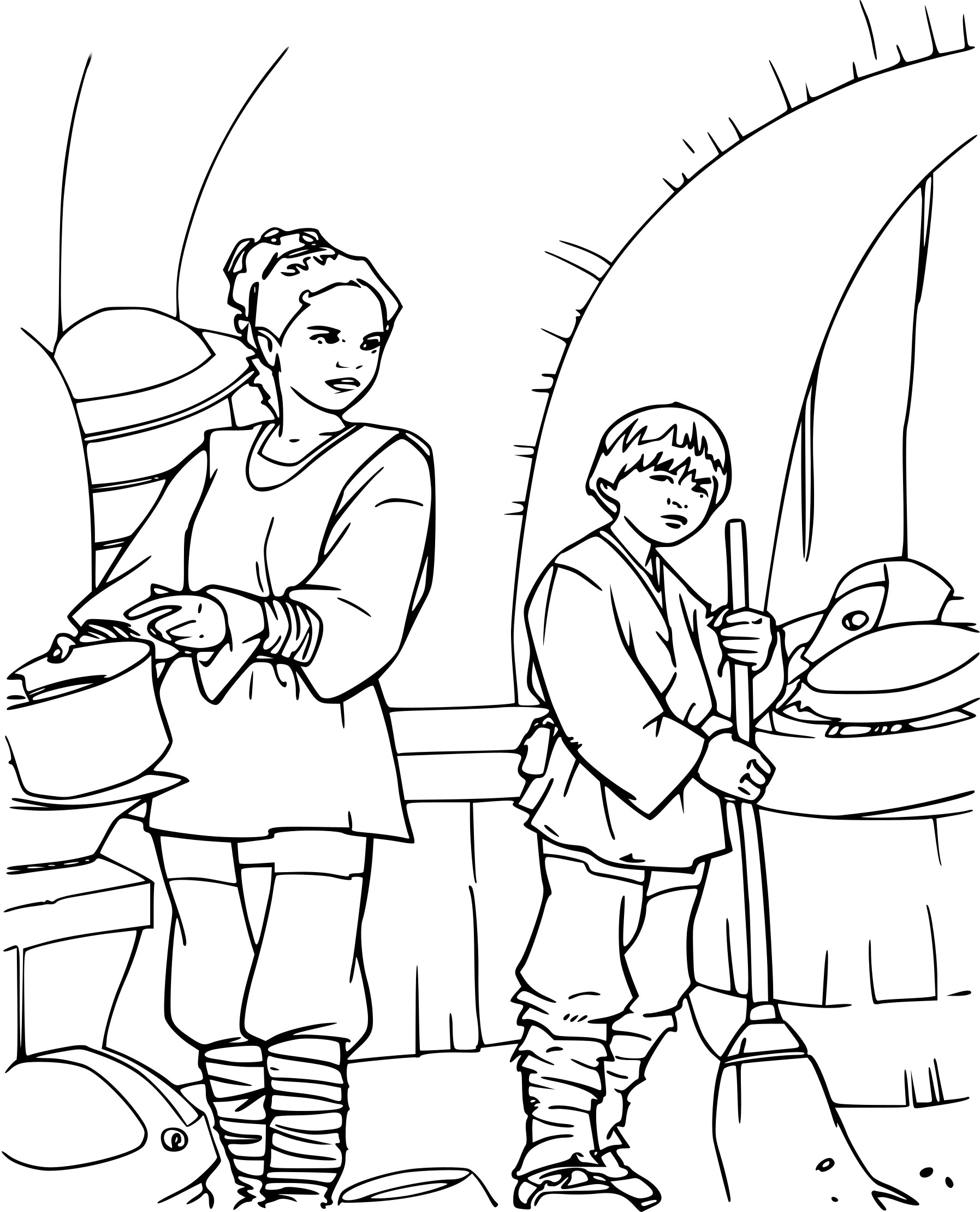 queen amidala coloring pages