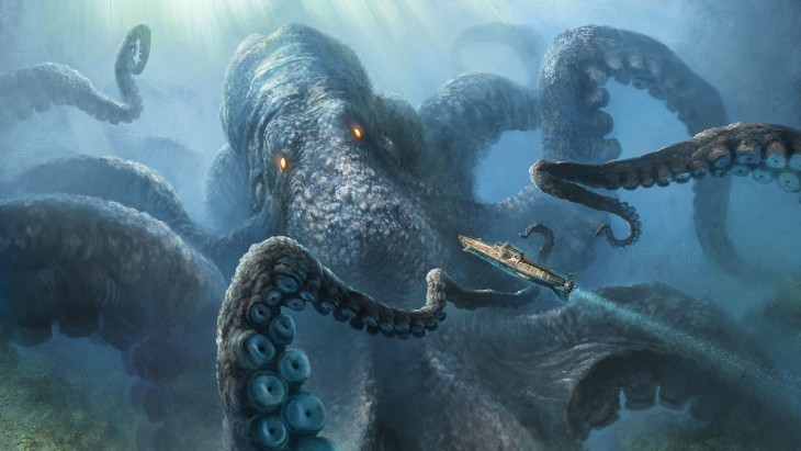 Disegno di Kraken da colorare