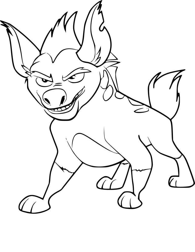 Janja Guard Of The Lion King coloring page - free printable coloring ...