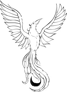 Coloriage Phoenix à imprimer