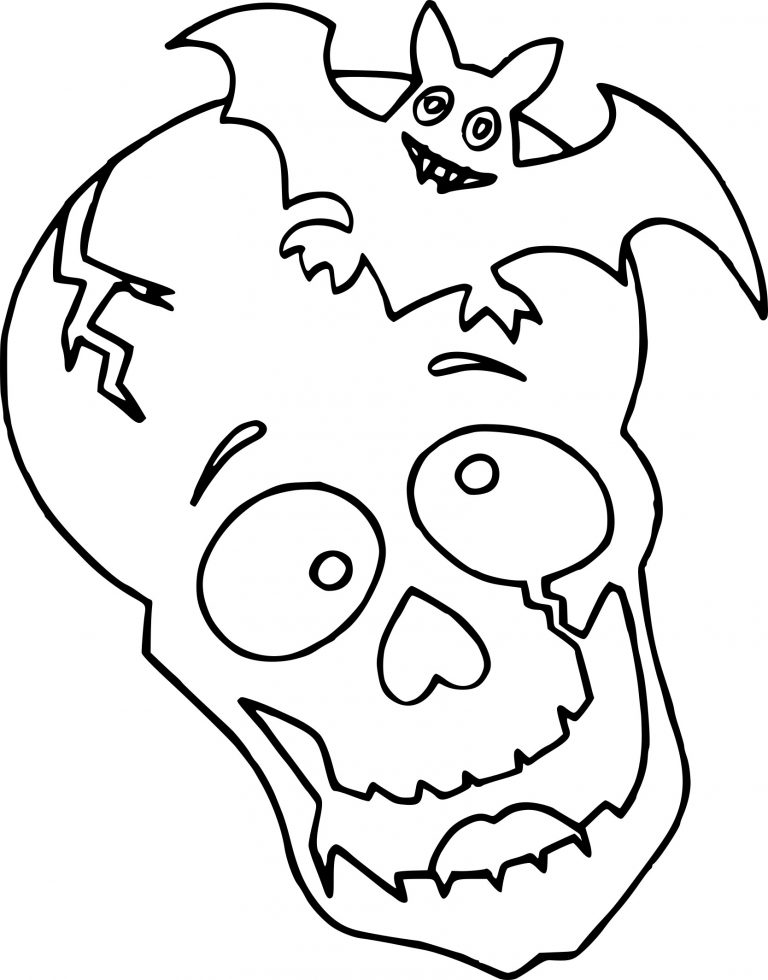 Halloween Skull coloring page - free printable coloring pages on