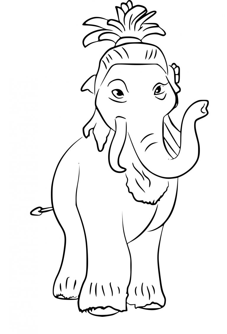 Katie Ice Age 4 coloring page - free printable coloring pages on ...