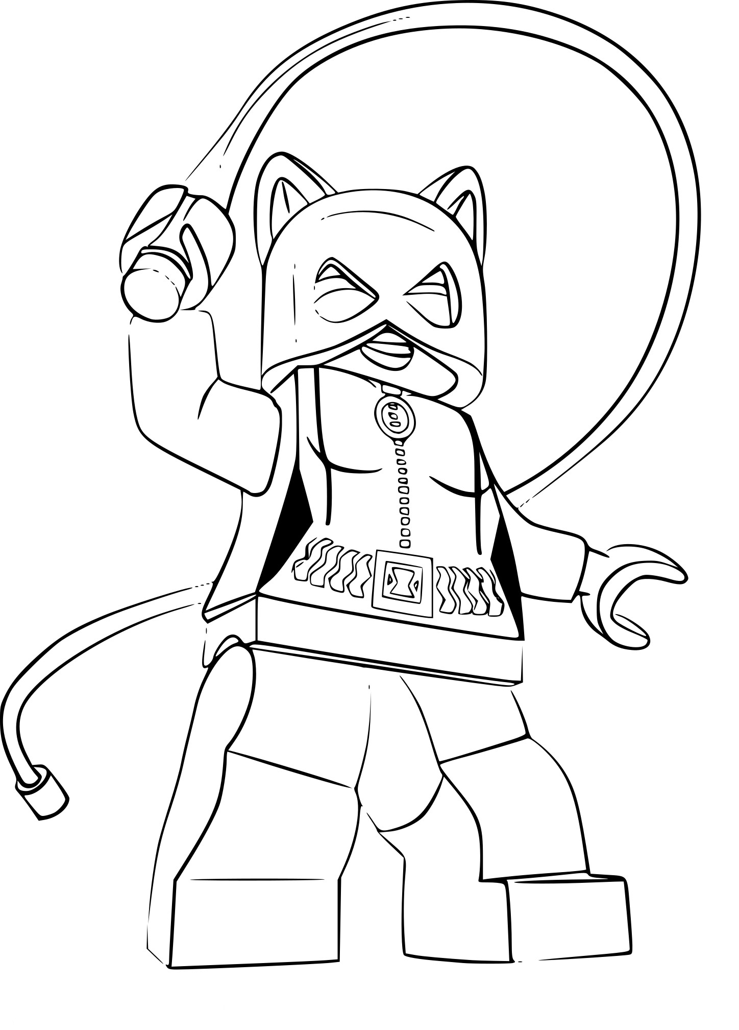 lego catwoman coloring pages