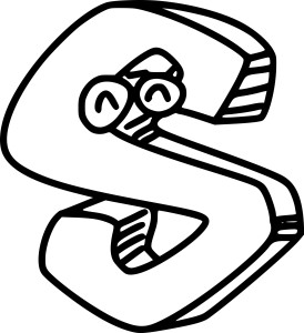 Letter S coloring page - free printable coloring pages on coloori.com