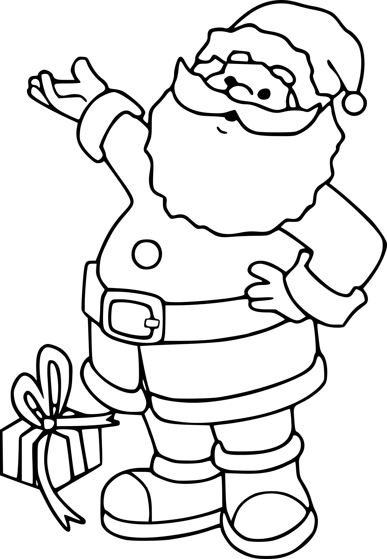 Santa Claus coloring page - free printable coloring pages on coloori.com